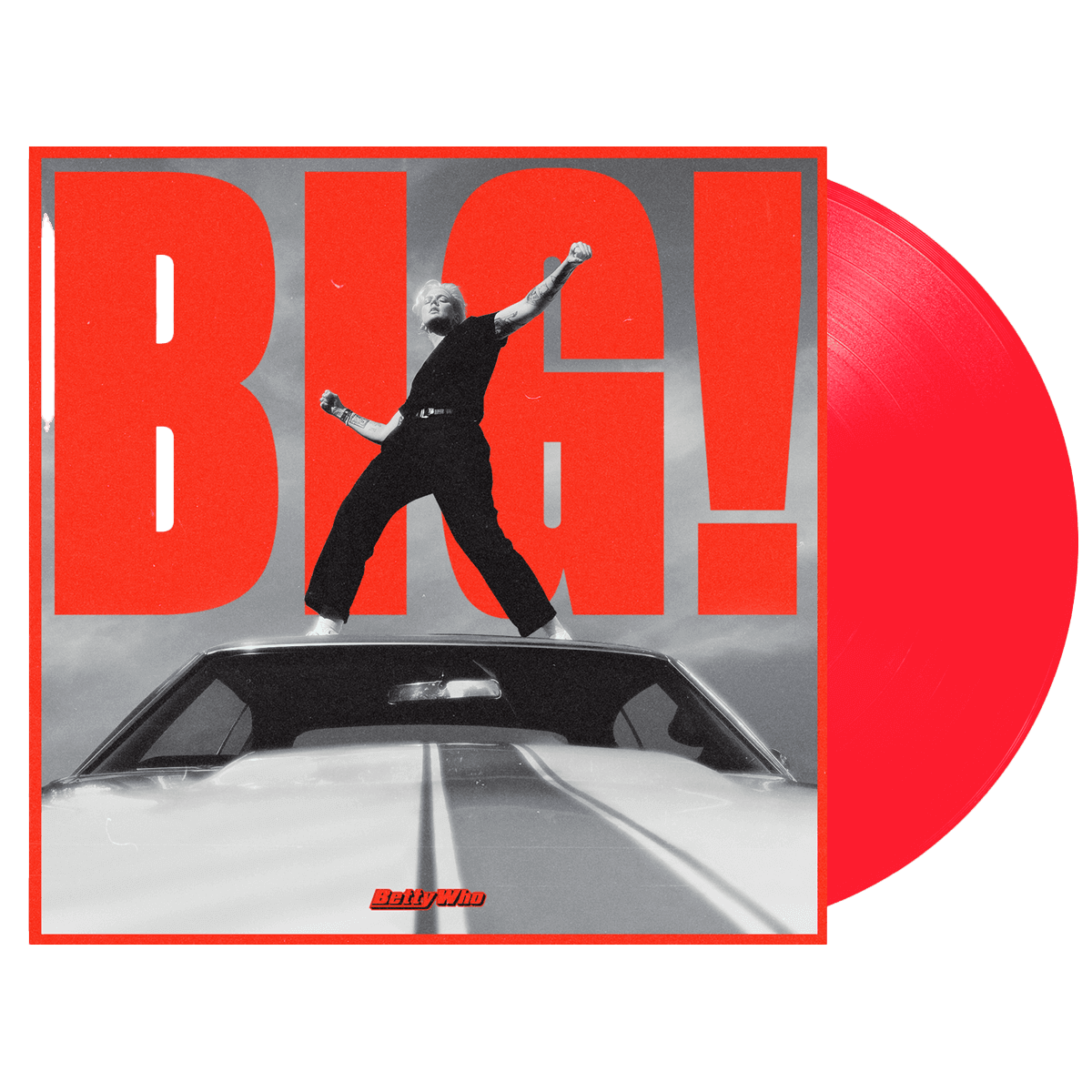 BIG! - Neon Coral Vinyl LP In stock and shipping now!