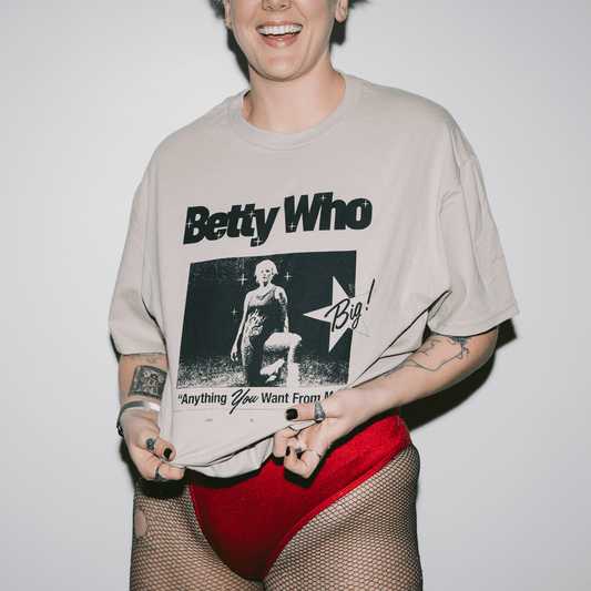 "BIG" Anything Tan Tee