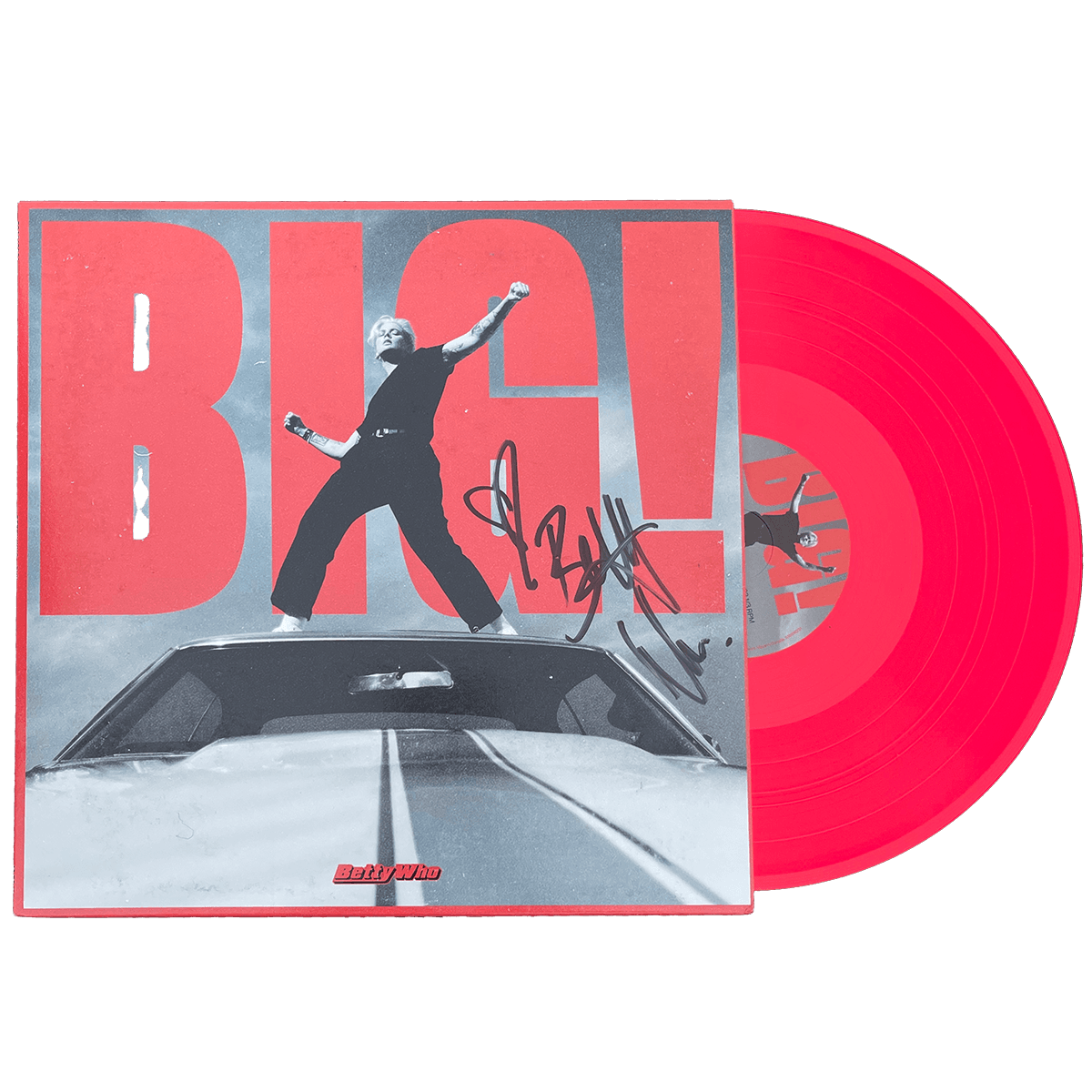 Big! - Neon Coral Vinyl LP [Autographed]